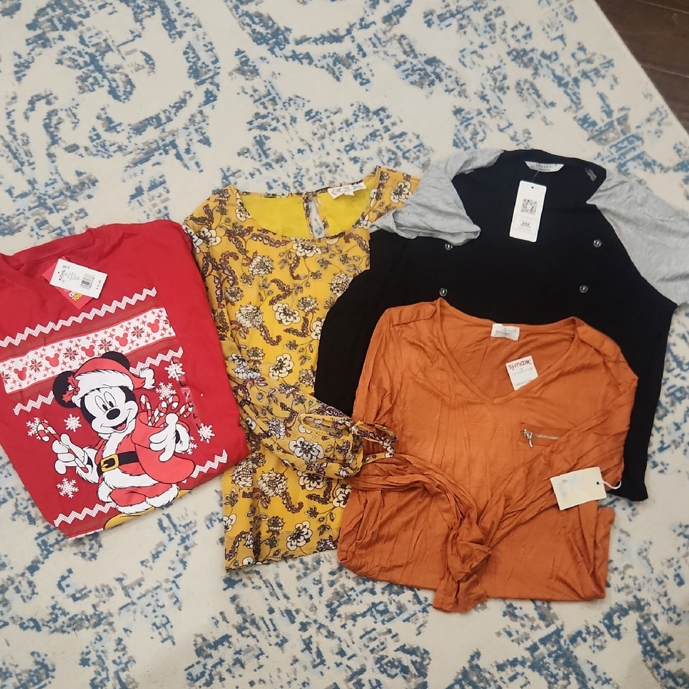 4 Pc Womens Size Large Disney Various Brands NWT